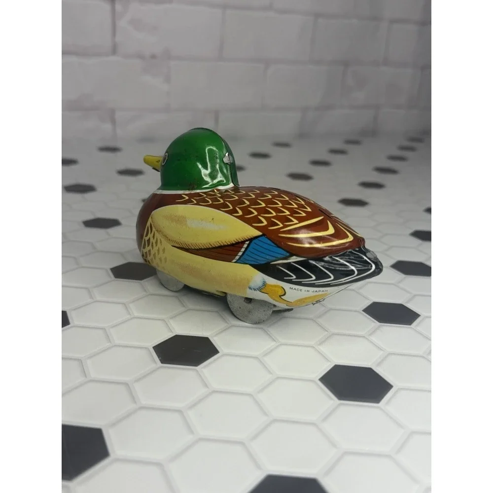 Vintage 1950's Mallard Duck Wind-Up Toy